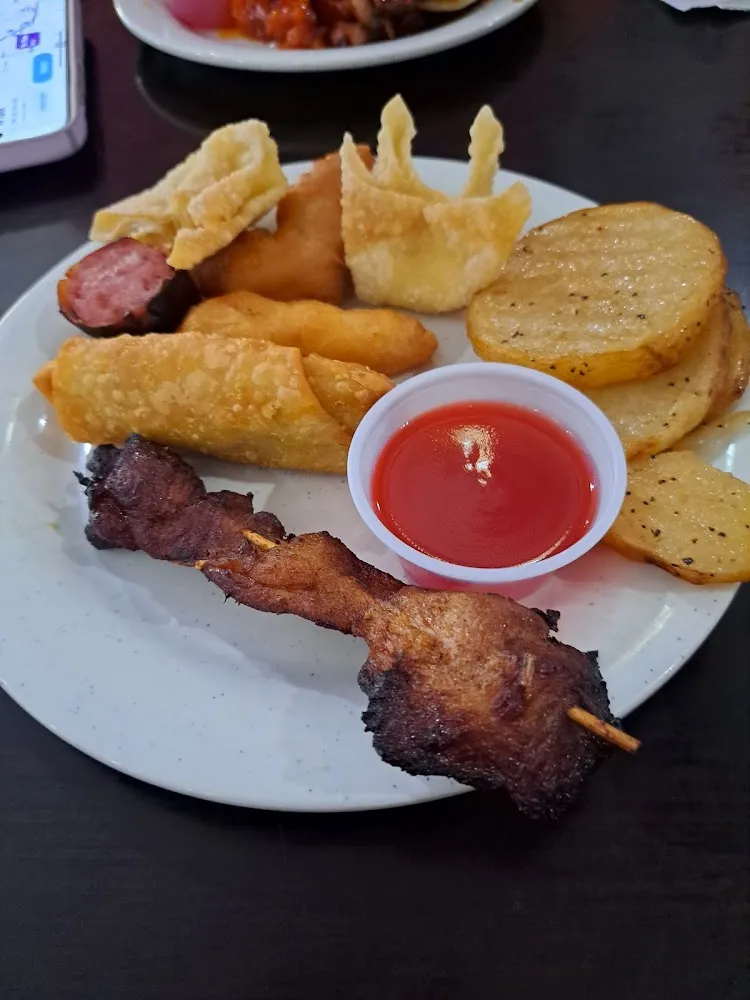 Egg Rolls Potatoes Chicken Sticks Crab Rangoon